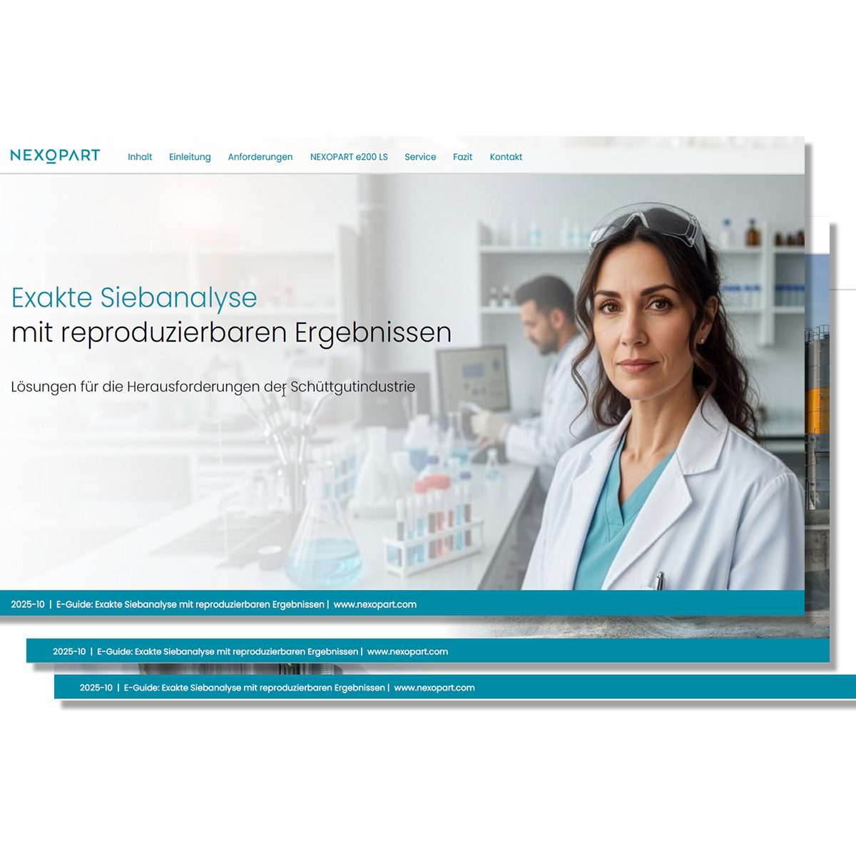 Exakte Siebanalyse der E-Guide von NEXOPART | © NEXOPART
